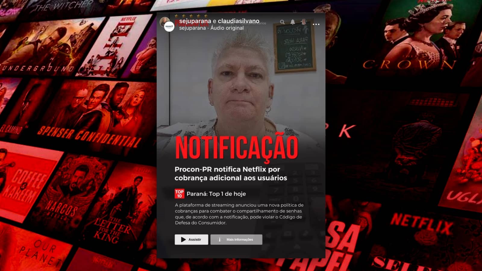 Procon Paraná notifica Netflix para apurar cobrança por compartilhamento de  senha » Âncora dos Fatos